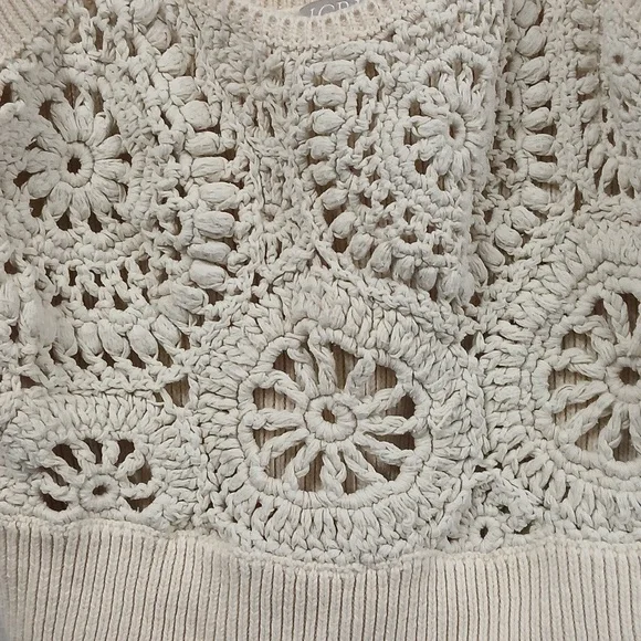 J Crew crochet crop tank top size small - Picture 2 of 5